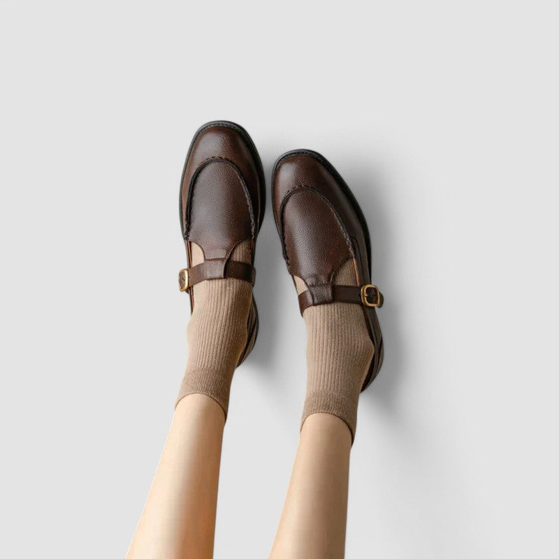 Mary Jane Shoes | Square-Toe Design, T-Strap Detail 1