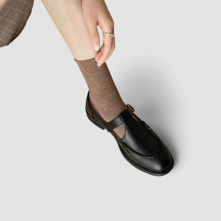 Mary Jane Shoes | Square-Toe Design, T-Strap Detail 2