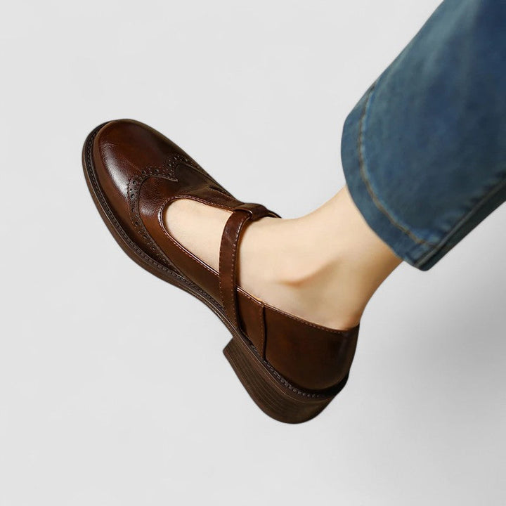 Mary Jane Shoes | Strap Detail, Low Heel 9
