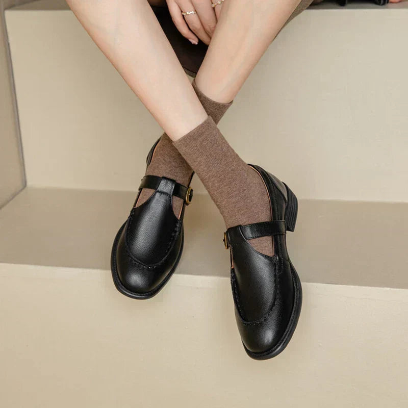 Mary Jane Shoes | T-Strap Buckle, Round Toe 0