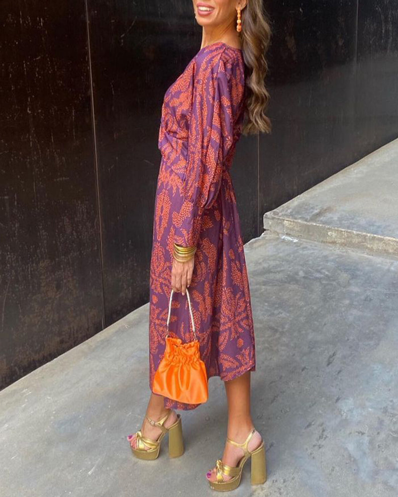 Maxi Dress | A-Line Silhouette, V-Neckline 3