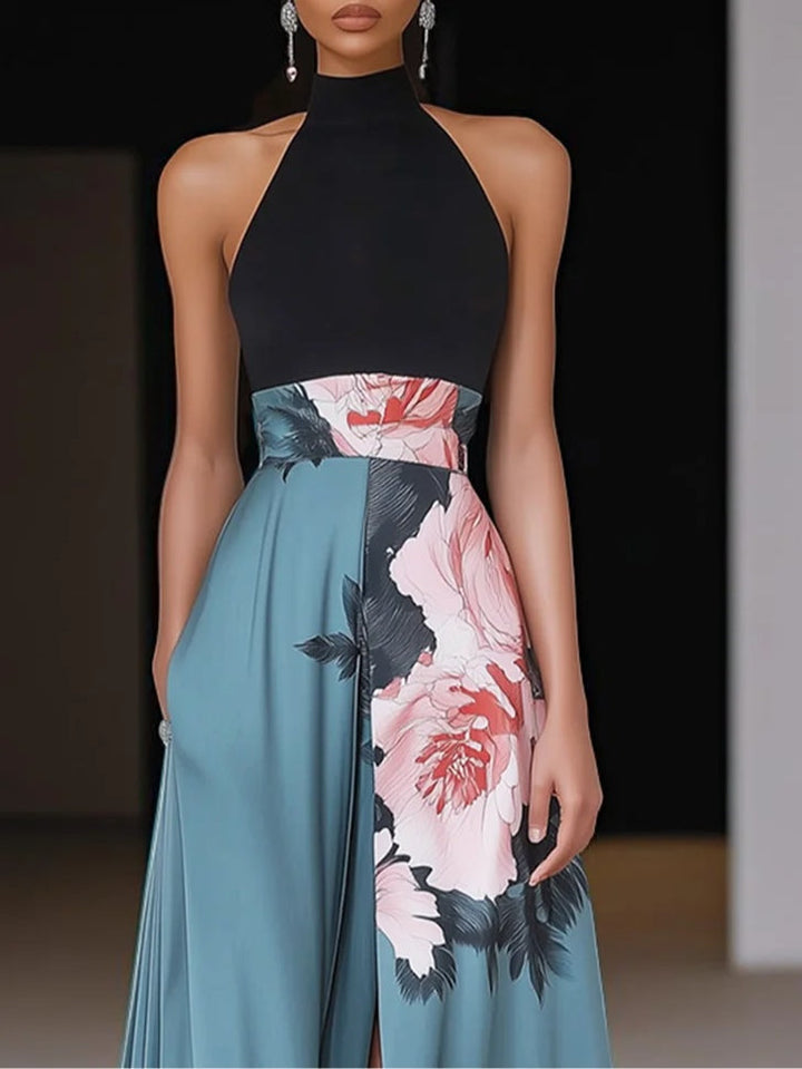 Maxi Dress | Floral Print, Side Slit 1