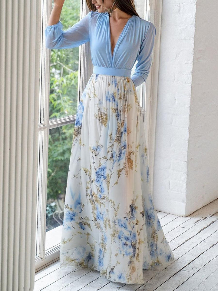 Maxi Dress | Floral Print, V-Neckline 2