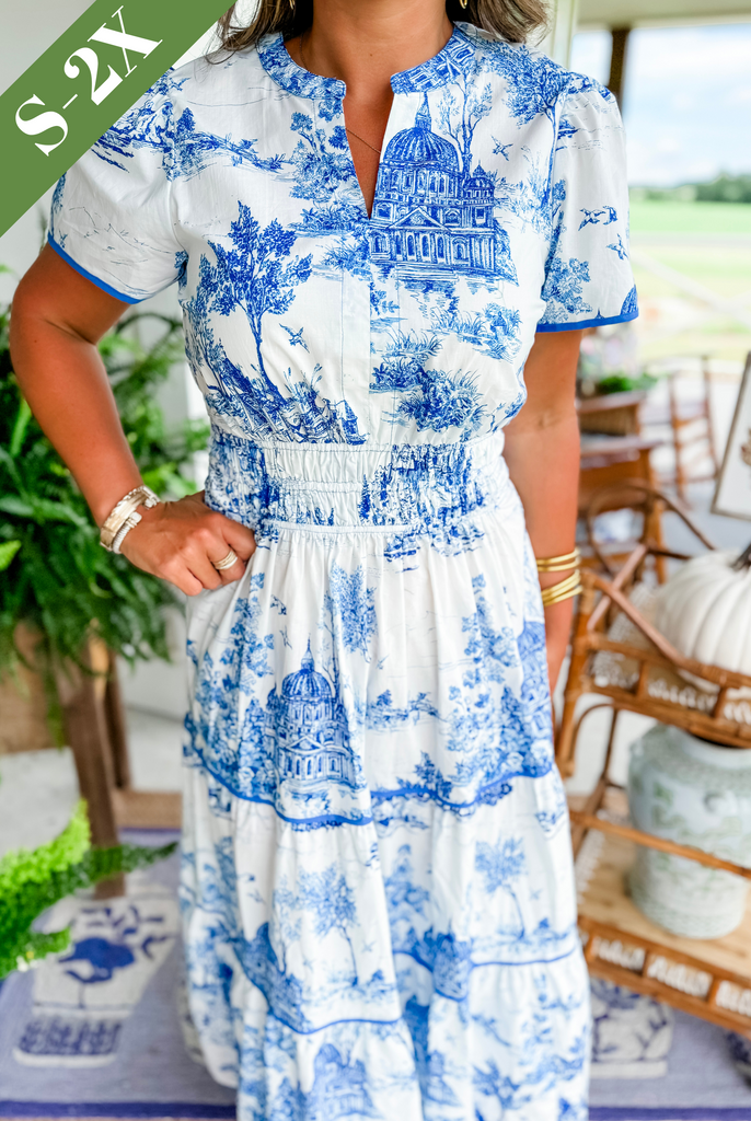 Maxi Dress | Smocked Waist, Tiered Skirt 3