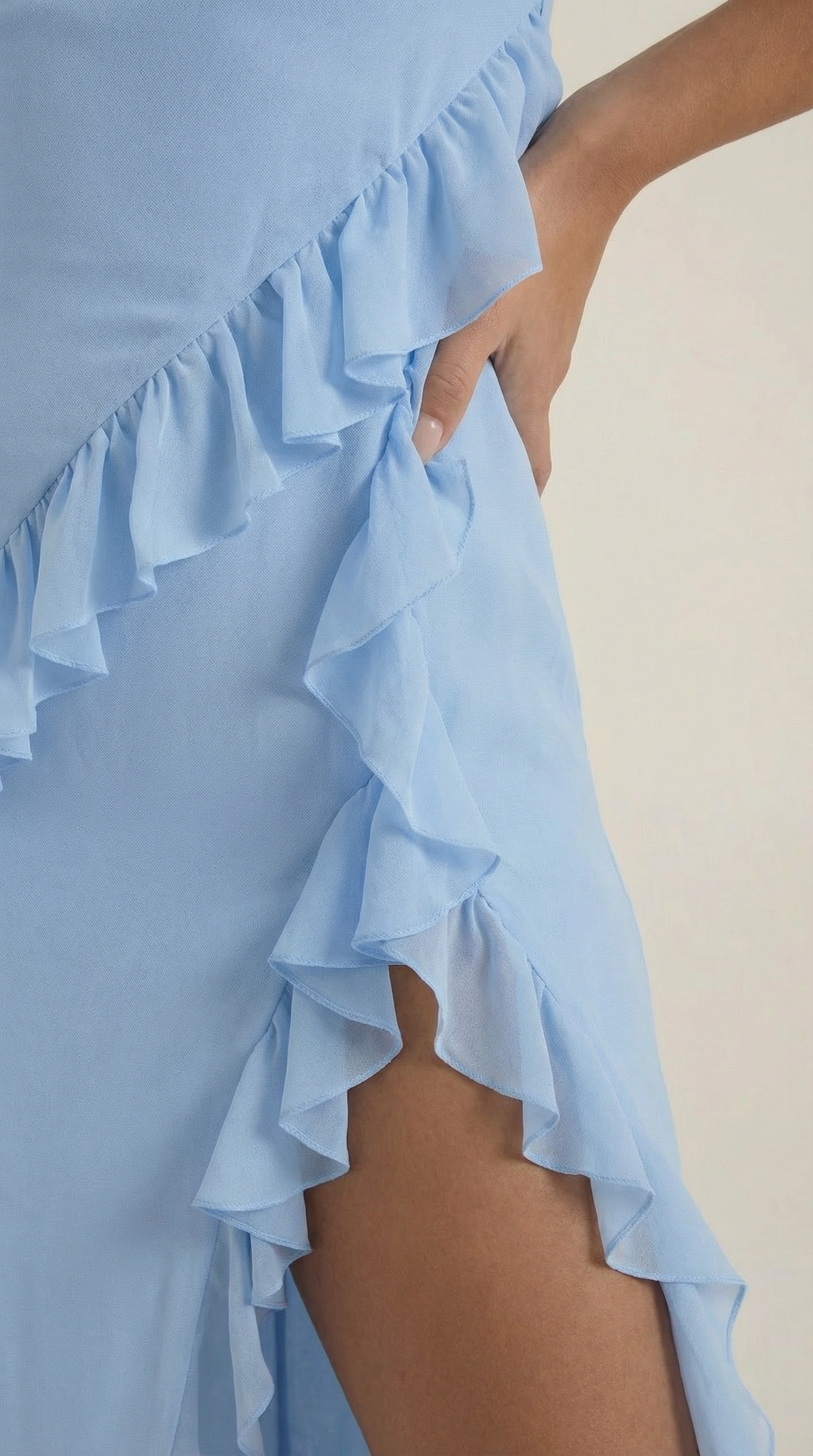 Maxi Dress | Square Neckline, Ruffle-Trimmed Straps 7
