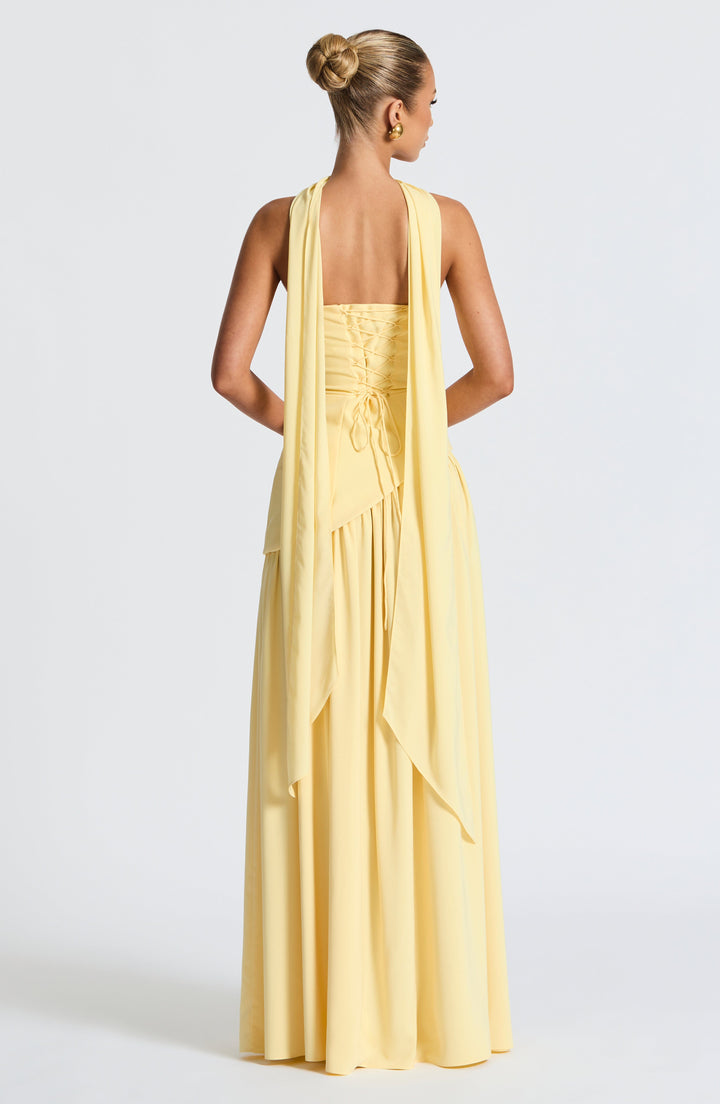 Maxi Dress | Strapless Bodice, Asymmetric Waist 2