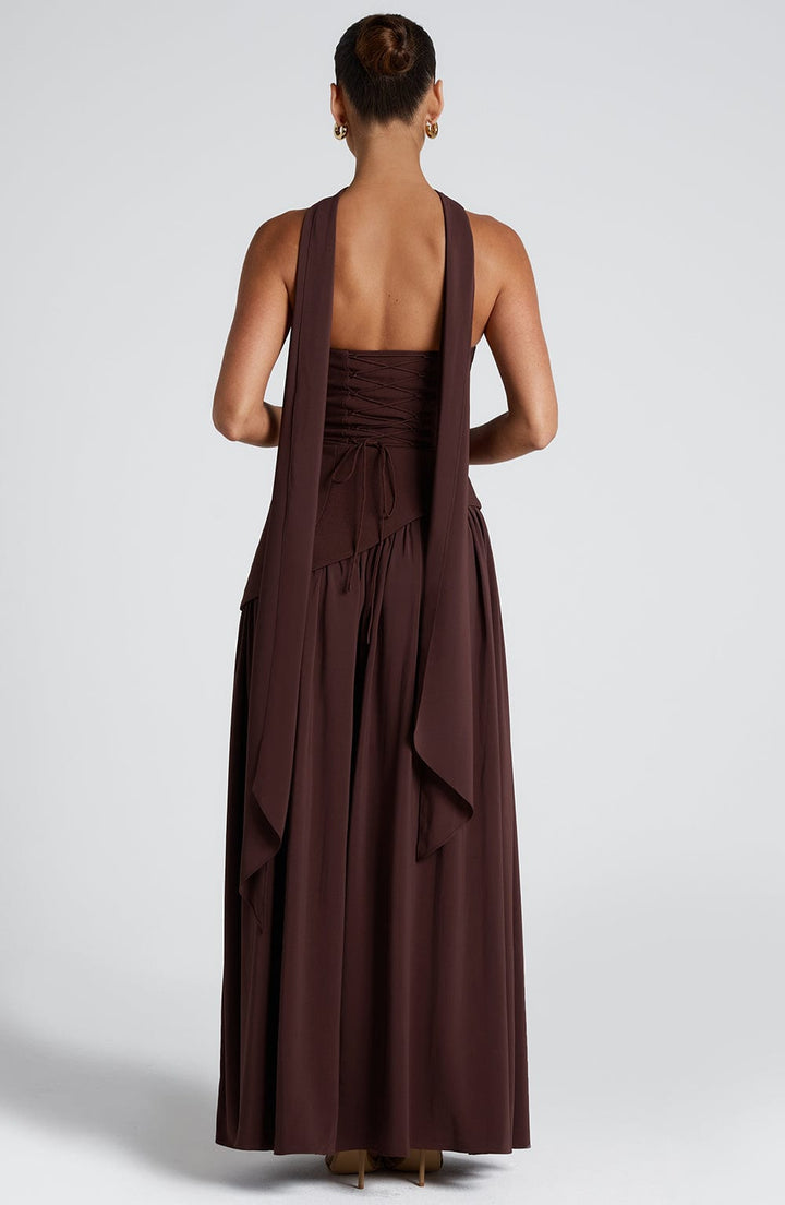Maxi Dress | Strapless Bodice, Asymmetric Waist 6