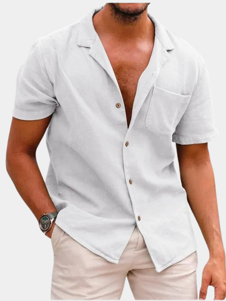Men's Shirt | Airy Cotton Blend, Neat Structure 1