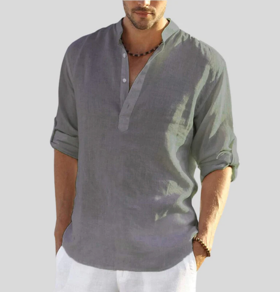 Men's Shirt | Button Placket, Long Sleeve 5