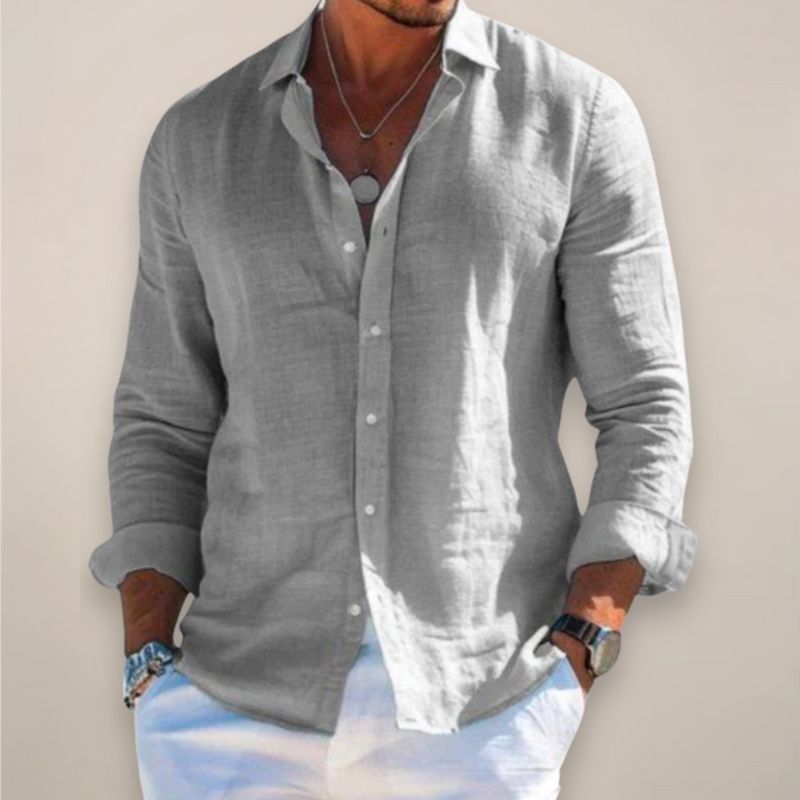 Men's Shirt | Casual Long Sleeve, Relaxed Fit 0