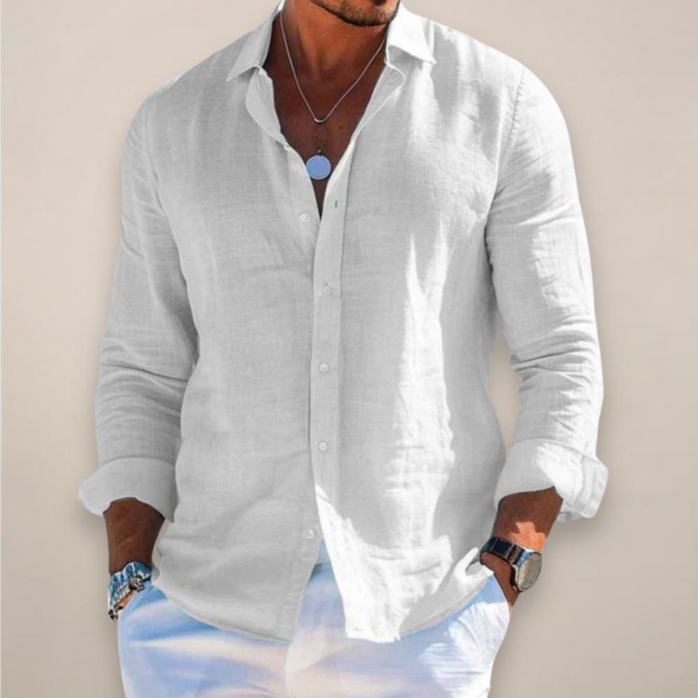Men's Shirt | Casual Long Sleeve, Relaxed Fit 1