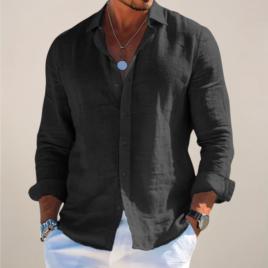 Men's Shirt | Casual Long Sleeve, Relaxed Fit 3