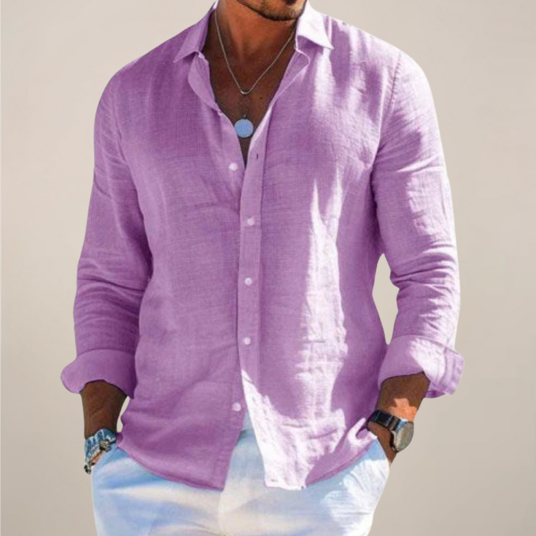 Men's Shirt | Casual Long Sleeve, Relaxed Fit 5