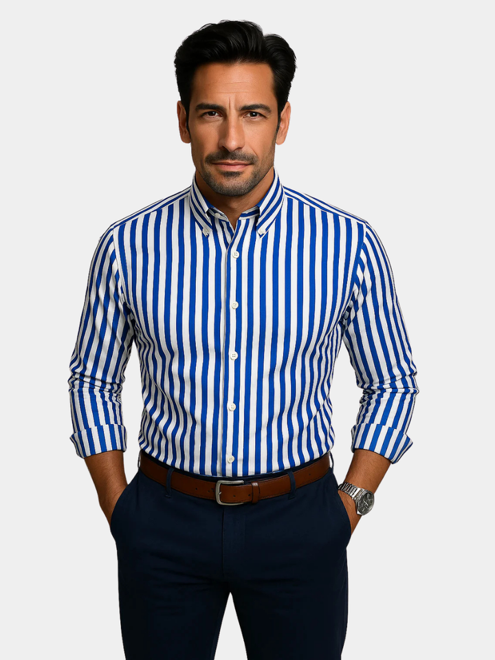 Men's Shirt | Striped Pattern, Fitted Cut 1