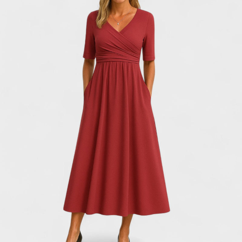 Midi Dress | V-Neckline, Elegant Silhouette 5