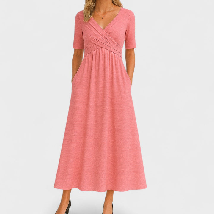 Midi Dress | V-Neckline, Flattering Silhouette 6