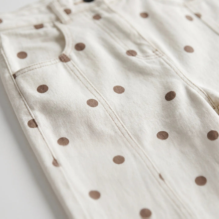 Pants | High Waist, Barrel Wide Leg, Polka Dot Pattern 3