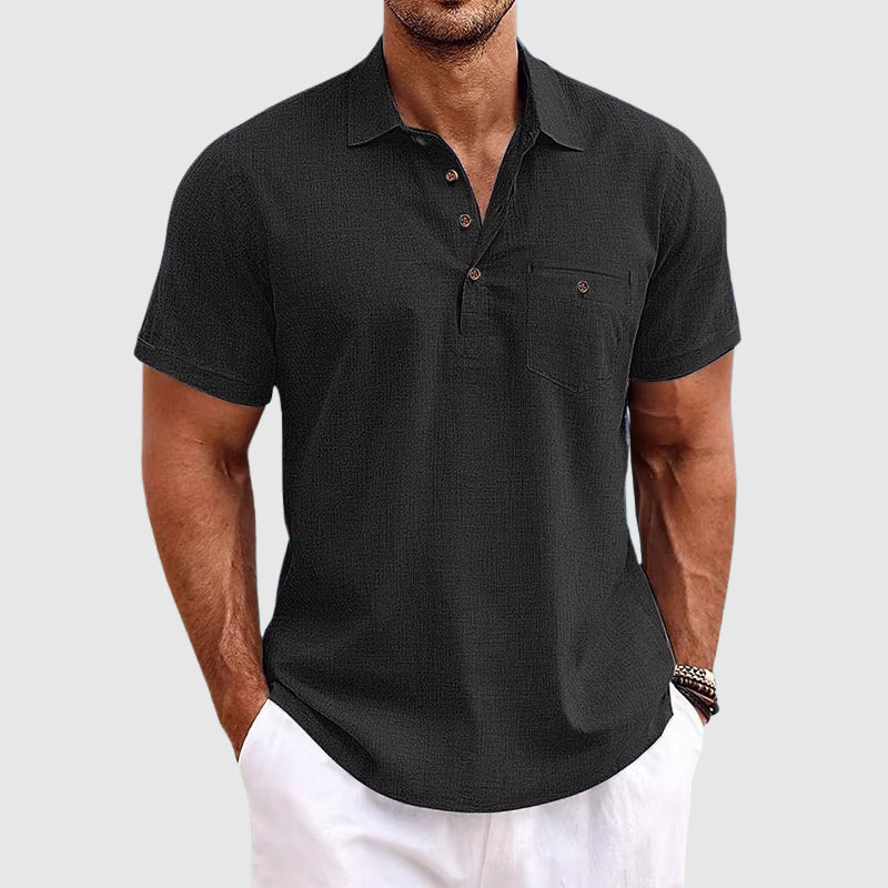 Polo Shirt | Classic Turn-Down Collar, Lightweight Linen 1