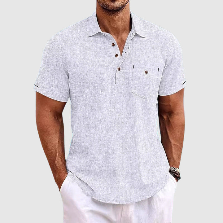 Polo Shirt | Classic Turn-Down Collar, Lightweight Linen 2