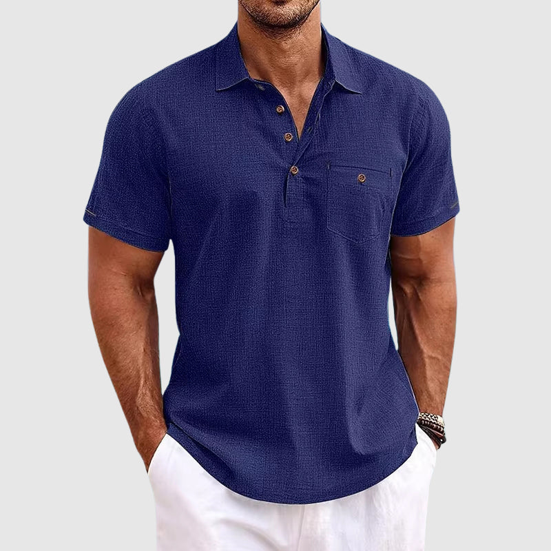 Polo Shirt | Classic Turn-Down Collar, Lightweight Linen 3