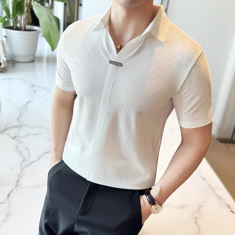 Polo Shirt | Lightweight, Structured Waffle Design 0