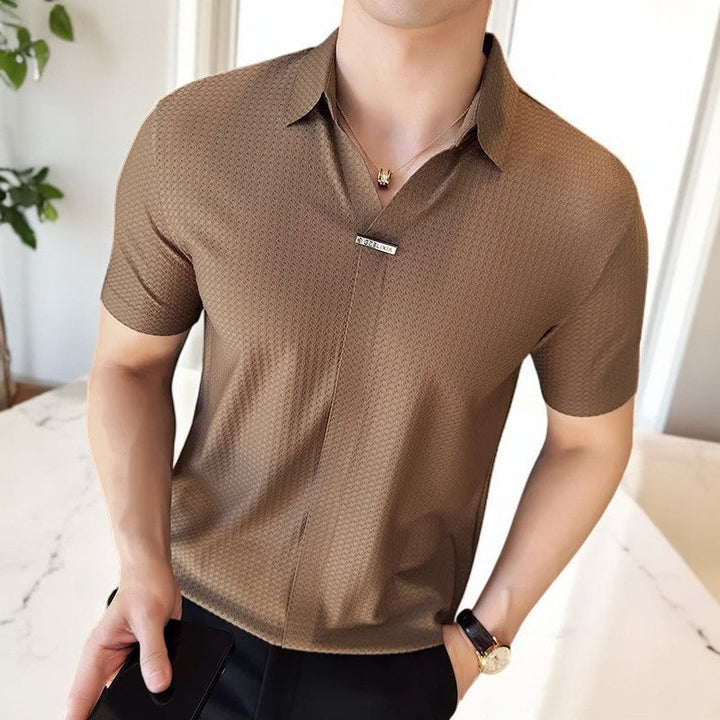 Polo Shirt | Lightweight, Structured Waffle Design 3