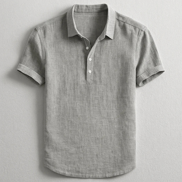 Polo Shirt | Short Sleeves, Linen Fabric 2
