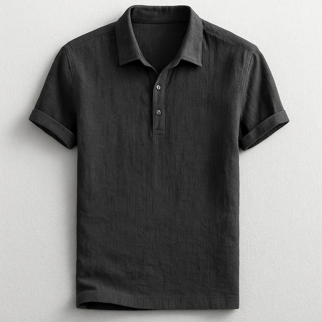 Polo Shirt | Short Sleeves, Linen Fabric 3