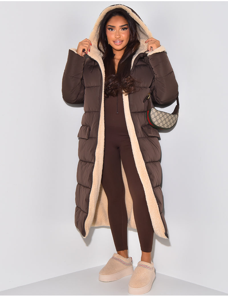 Puffer Jacket | Reversible, Longline Silhouette with Hood 2