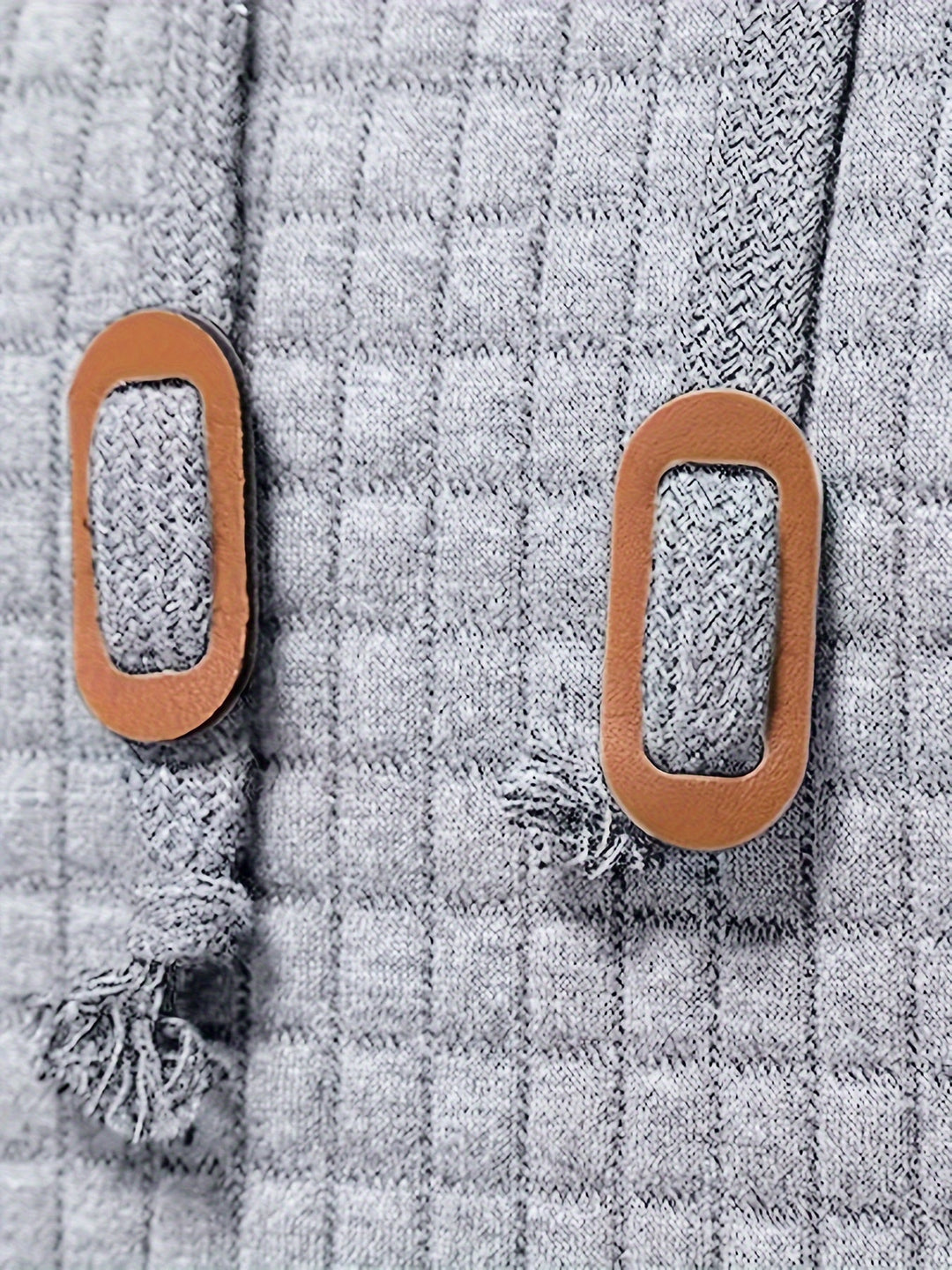 Pullover Hoodie | Textured Waffle Knit, Adjustable Hood 5
