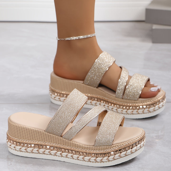 Sandals for Women | Ergonomic Design, Metallic Finish 1