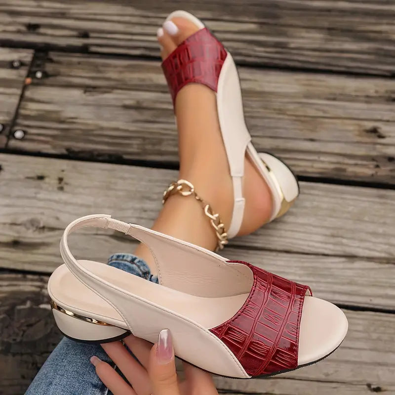 Sandals for Women | Leather Design, Block Heel 2