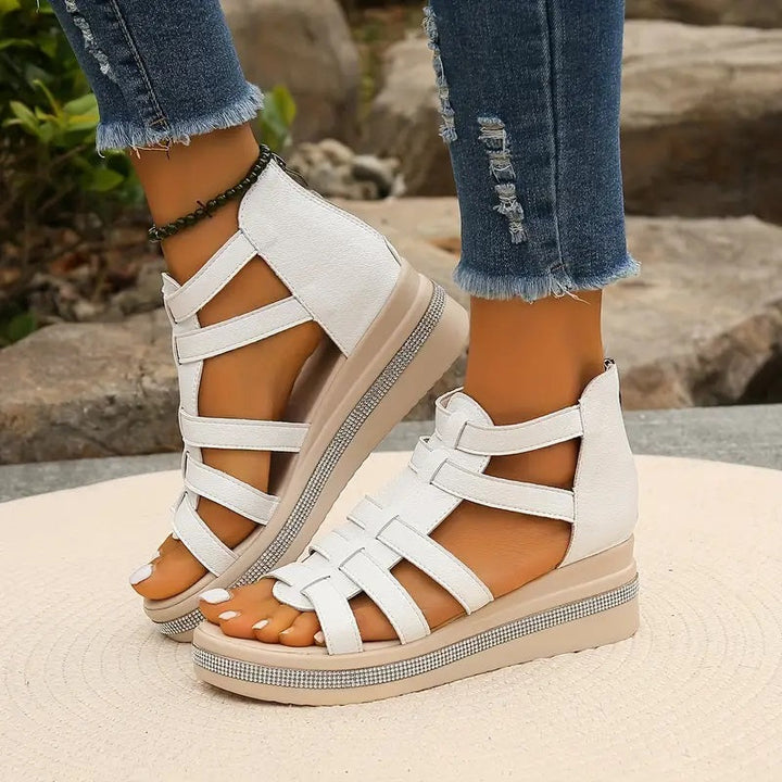 Sandals for Women | Rhinestone Decoration, Adjustable Straps 6