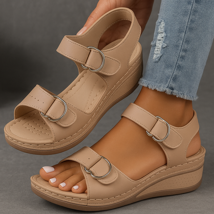 Sandals for Women | Wedge Heel, Adjustable Straps 4