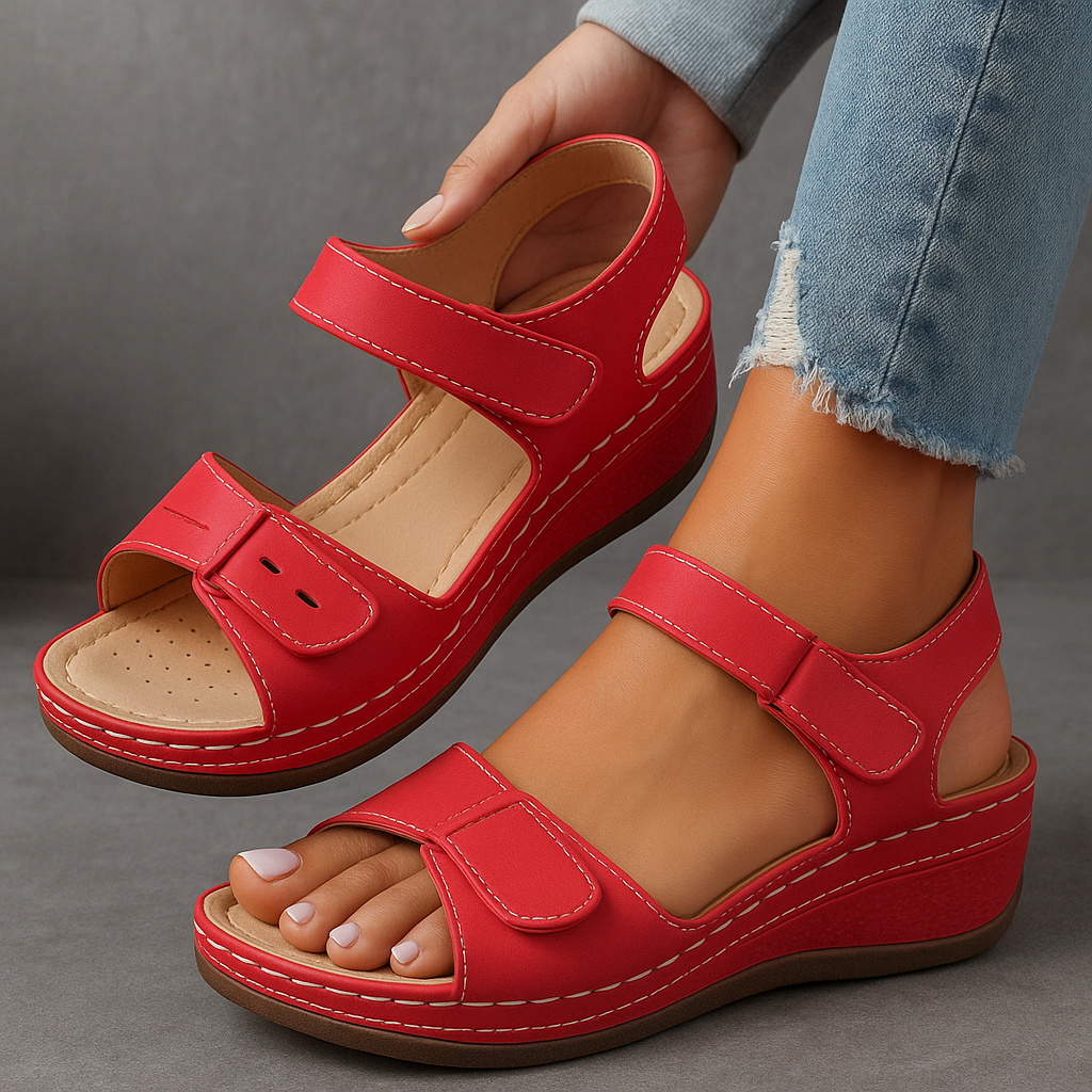 Sandals for Women | Wedge Heel, Adjustable Straps 6
