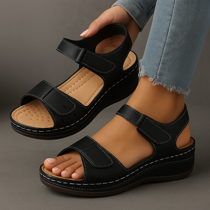 Sandals for Women | Wedge Heel, Adjustable Straps 9
