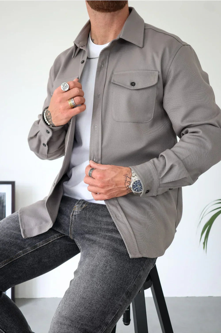 Shirt Jacket | Button-Up Closure, Pointed Collar 0