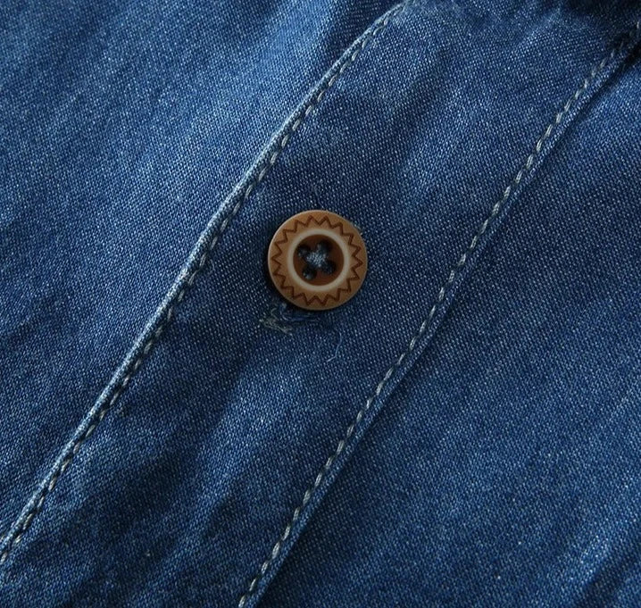 Shirt | Classic Cut, Denim-Cotton Blend 3