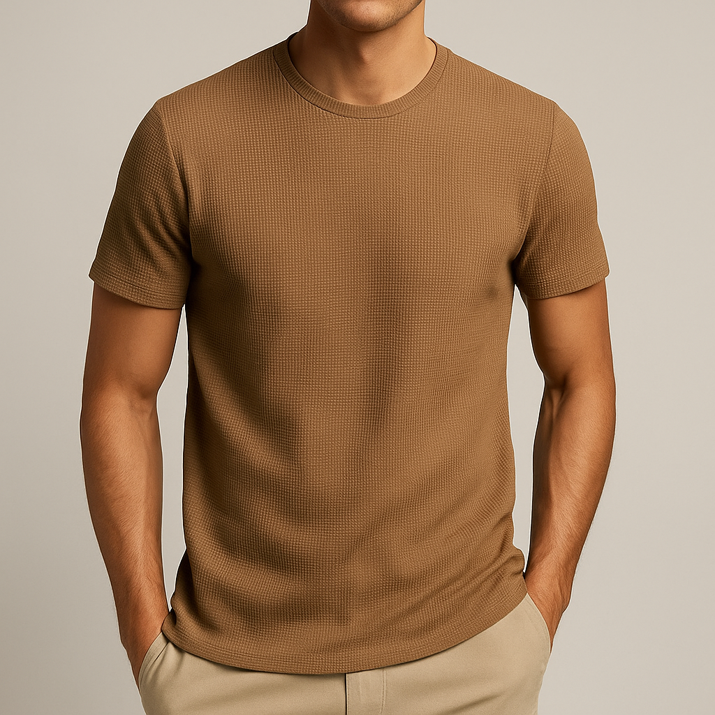 Shirt | Cotton Waffle Knit, Relaxed Fit 1