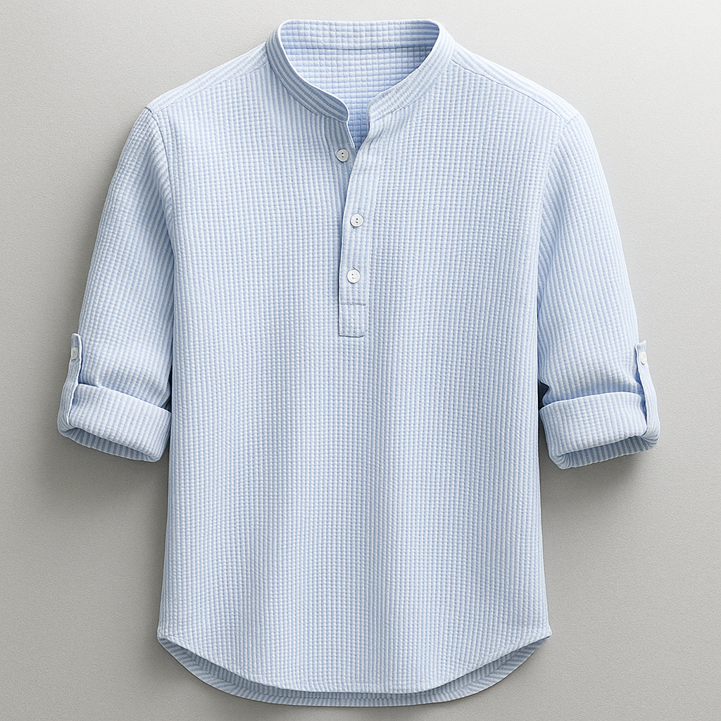 Shirt | Cotton and Linen Blend, Slim Fit 0