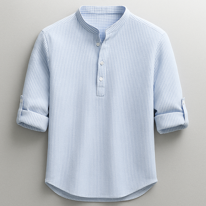 Shirt | Cotton and Linen Blend, Slim Fit 0