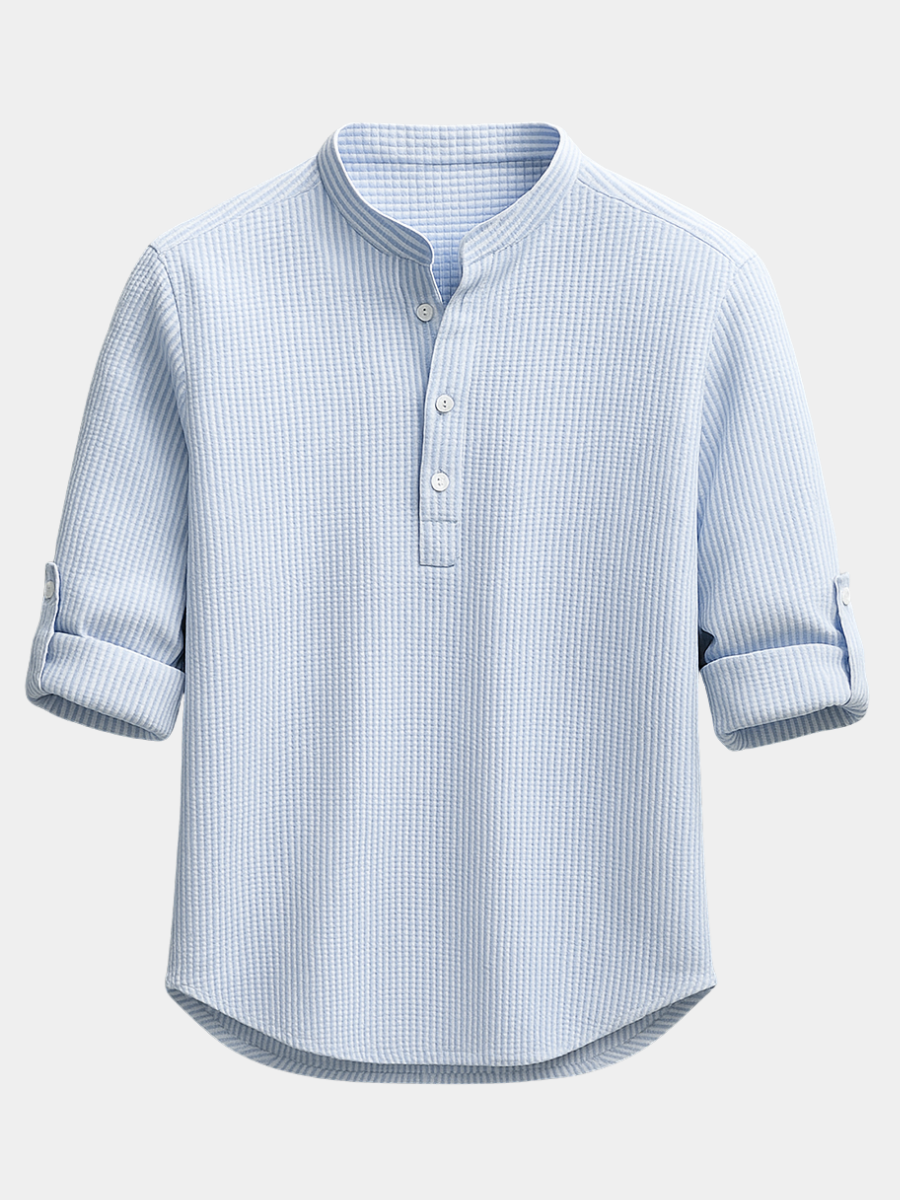 Shirt | Cotton and Linen Blend, Slim Fit 1
