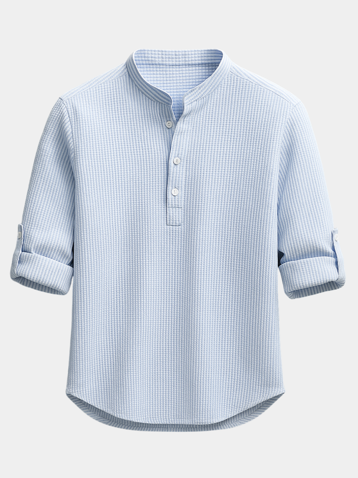 Shirt | Cotton and Linen Blend, Slim Fit 1