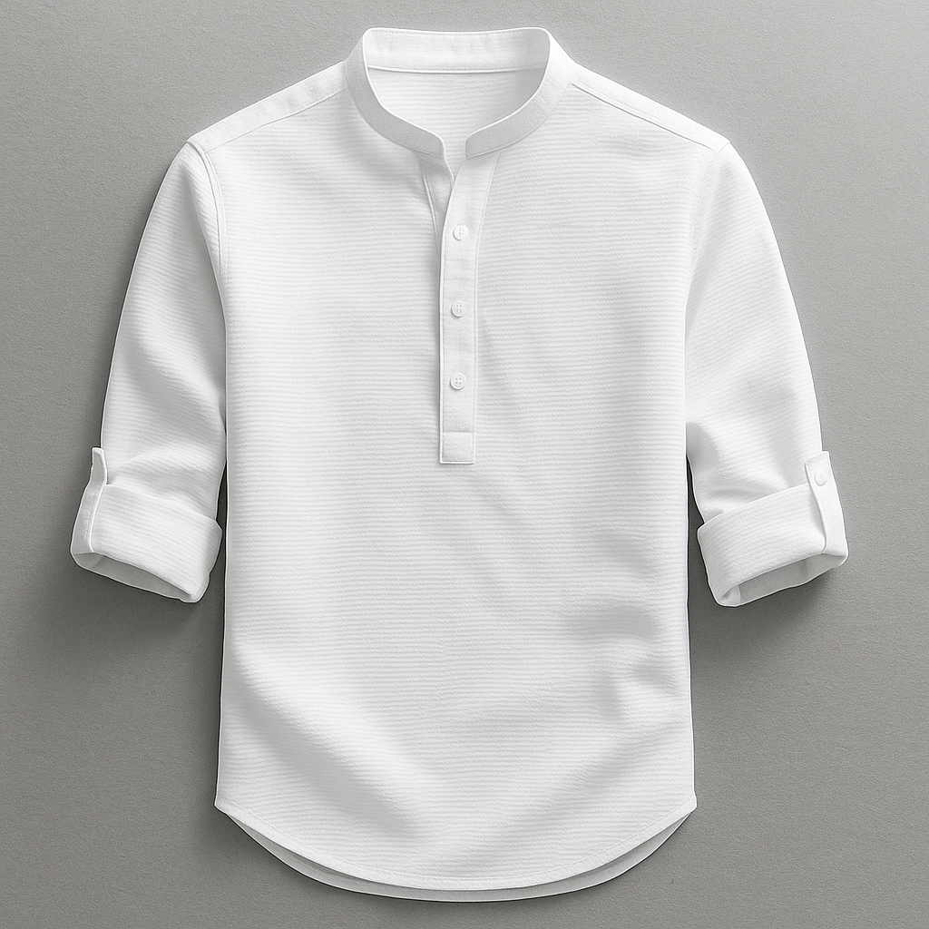 Shirt | Cotton and Linen Blend, Slim Fit 4