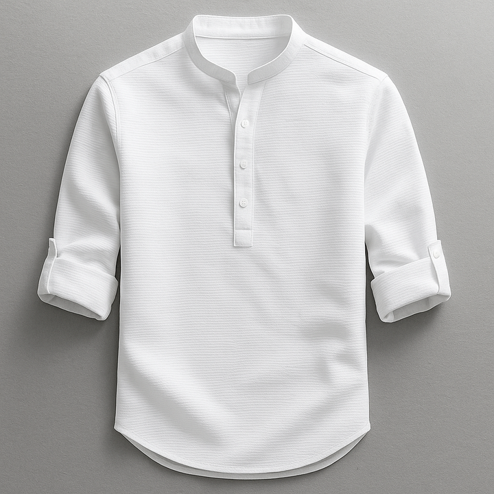 Shirt | Cotton and Linen Blend, Slim Fit 4
