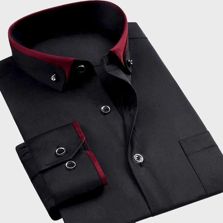 Shirt | Full-Length Sleeves, Fold-Down Collar 0