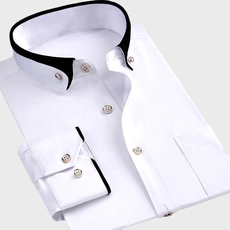Shirt | Full-Length Sleeves, Fold-Down Collar 1