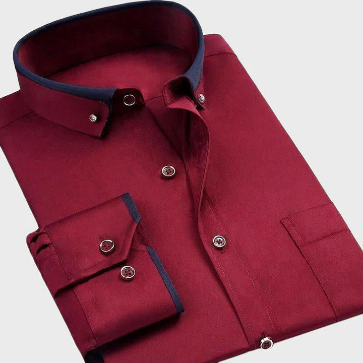 Shirt | Full-Length Sleeves, Fold-Down Collar 4