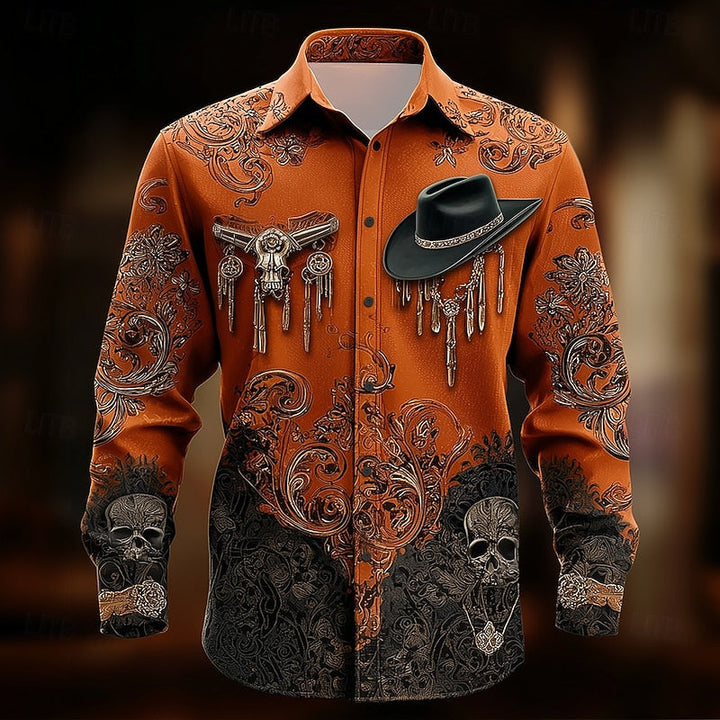 Shirt | Western Print, Long Sleeves 0