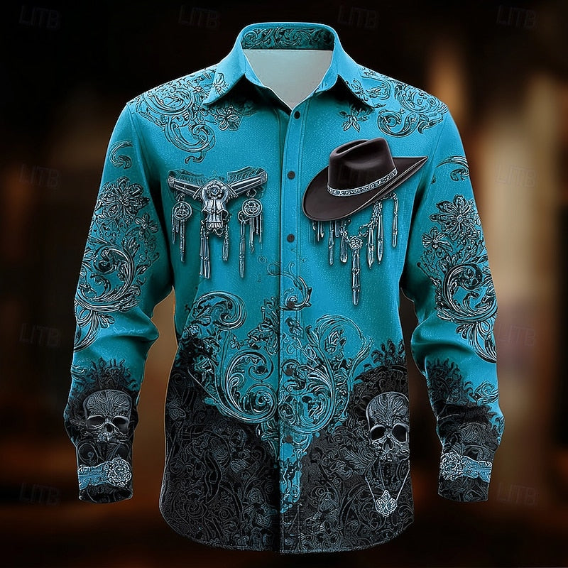 Shirt | Western Print, Long Sleeves 1